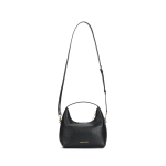 Michael Kors Ember Logo reguliuojamas peties dirželis Odinė rankinė per petį Maža moteri&scaron;ka rankinė Juoda 35F4G7YM1L-BLACK Basic Set (Bag+Dust Bag)