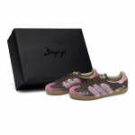 Adidas Originals SAMBA OG 811 Gamyba, Rožinė juostelė, Speciali avalynės dėžė Žemi batai Vokietijos kariuomenės sportbačiai Unisex ID1481(Team80-SBOX) 35⅔