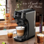 6 viename kapsulinis kavos aparatas kar&scaron;tas/&scaron;altas daugkartinis espreso kavinukas kapučino kavos virimo aparatas Dolce Gusto Nespresso malta kava H1B juoda