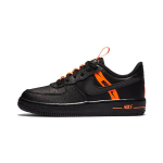 Nike Air Force 1 LV8 KSA žemi riedlenčių batai Juodi Oranžiniai Vaikams 3-7 Metų CT4681-001 28
