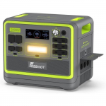 FOSSiBOT F2400 2048Wh 2400W Stoties energijos ne&scaron;iojamasis elektrinis generatorius, LiFePO4 saulės elektrinė, namams, stovyklavimui, kemperiui žalia