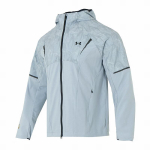 Under Armour Vibe Woven su gobtuvu vėjo striukė vyrams Juoda 6014310-011 S white