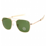 Aviaciniai akiniai nuo saulės Vyrai moterys 2021 m. vintažinis prekės ženklo dizaineris Amerikos armijos kariniai optiniai AO akiniai nuo saulės Oculos de sol masculino beige