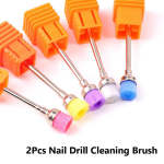 2 vnt elektrinis nagų valymo &scaron;epetėlis Profesionalūs nagų dailės įrankiai Manikiūro grąžtai Priedai