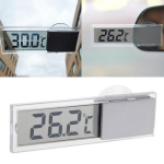 Automobilių sunkvežimių LCD skaitmeninis temperatūros jutiklis vidaus lauko namų siurbimo laikrodis / termometras clock
