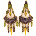 Les Tr&eacute;sors De Lily [E5881] - Boucles Cr&eacute;ateur 'Diva' Violet violetinė