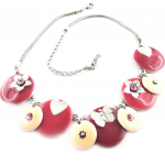 Les Tr&eacute;sors De Lily [E7023] - Collier Cr&eacute;ateur 'Macarons' Rose