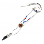 Les Tr&eacute;sors De Lily [P3562] - Collier sautoir 'Navajos' bleu argent&eacute; mėlyna