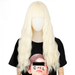 LISI HAIR 24 colių ilgio auksinis perukas su Liu Haihai Wave peruku sintetinio pluo&scaron;to perukas moterims ilgas perukas Natūralus perukas Cosplay / kasdienis / vakarėlių perukas