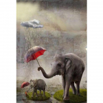 5D &bdquo;pasidaryk pats&ldquo; deimantų tapyba Gyvūnų dramblių Kalnų kri&scaron;tolas paveikslėlis Visas deimantinis siuvinėjimas Mozaika rankų darbo dovanų baldų dekoravimas Full Round 20x30CM