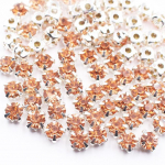 Reklama Ss12 -Ss40 Crystals Claw Cup Kalnų kri&scaron;tolas Blizgūs Strass Akmenys Metalo pagrindo Audinys Karoliukai Rankdarbiai Top Kalnų kri&scaron;tolas drabužiams 3mm 100pcs