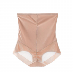 Flarixa Thin Ice Silk Kelnaitės tinklelio medžiaga Kvėpuojanti auk&scaron;tu juosmeniu Kelnės Bodyshaper Shaperwear Hip Llifter Moteri&scaron;ki apatiniai apatiniai mergaičių apatiniai L smėlis