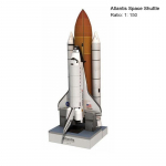1:150 3D popierinis modelis erdvėlaivis, rankų darbo, pasidaryk pats, modelis Atlantis Popieriniai galvosūkiai žaislai vaikams I1K6 white-one-size