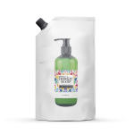 Kimirica kaip atostogos kvepia migdolų aliejumi ir taukmedžio sviestu rankų plovimo snapelio papildymo pakuotė, 100% veganų ir be parabenų, 1000 ml