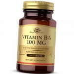 Vitaminas B6 (Piridoksinas), Vitaminas B6 100, Solgar 100 tab (36313132)