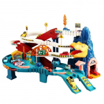 Dinozaurų geležinkelio bėgių automobilių žaislas Dino nuotykis Lenktas kelių bėgių bėgis Elektrinis bėgis Transportas Vaikų berniukų bendravimo žaidimai Gimtadienio dovanos