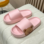 Vasaros &scaron;lepetės vidaus vonioje stora platforma neslystanti namų Velykų animacinių filmų &scaron;lepetės Me&scaron;ka Paplūdimio sandalai Moteri&scaron;ki batai 38-39