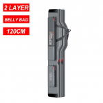 Plieninės vielos kra&scaron;to ne&scaron;iojamas žvejybos krep&scaron;ys, daugiafunkcis, storas, atsparus vandeniui, ilgaamžis dėklas Me&scaron;kerės krep&scaron;ys žvejybos reikmenų krep&scaron;ys X277G 2Layer 120 cm Belly