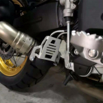 Suzuki V-Strom1000 DL1000 2015 2016 2017 2018  V-Strom 1000XT Motociklo i&scaron;metamųjų dujų sklendės dangtelis apsauga juoda