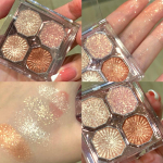 4 spalvų Pearly Glitter akių &scaron;e&scaron;ėlių paletė Bright Matte Shimmer akių &scaron;e&scaron;ėliai vandeniui atspari pigmentinė makiažo kosmetika 12