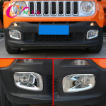 Automobilio chromo rūko žibinto dangtelis Jeep Renegade 2015 2016 2017 2018 Priedai Priekiniai rūko žibintai Apsauginė apdaila