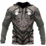 Madingi Retro vyri&scaron;ki gobtuvai Vikingo vilko ir drakono tatuiruotės 3D spausdinti vyri&scaron;ki megztiniai unisex vintažinis ilgomis rankovėmis 6xl