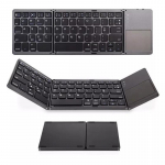 Nauja ne&scaron;iojama mini trimis sulankstoma &bdquo;Bluetooth&ldquo; klaviatūra, belaidė sulankstoma jutiklinė klaviatūra, skirta IOS &bdquo;Android&ldquo; &bdquo;Windows ipad&ldquo; plan&scaron;etiniam kompiuteriui