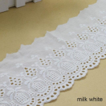 10 cm balta 100 % medvilnė siuvinėjimas nėriniai prancūzi&scaron;ki nėriniai juostelės audinys gipiūras pasidaryk pats Metmenų mezgimo siuvimo priedai #3721 1 yard pieno baltumo spalva