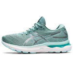 Asics Gel Nimbus 24 Wide Sage Moteri&scaron;ki sportbačiai Žali Skaidriai Mėlyni 1012B199-300 37