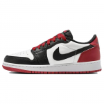 &bdquo;Air Jordan 1 Retro Low OG GS Black Toe Kids sportbačiai, balti spalvoti raudoni CZ0858-106 38