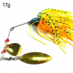 MUQZI sporto aksesuaras Willow Blade Spinner Masalas Buzzbait Žvejybos masalai Bass Tackle Kabliukas Crankbait 17.4g