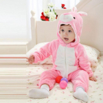 Kūdikių &scaron;liaužtinukai Kigurumi Animal Leopard, Hasky, Giraffe cosplay Su gobtuvu &Scaron;iltos pižamos mažiems berniukams Mergaitėms Drabužiai Naujagimiams Miego drabužiai pižamos drabužiai 90