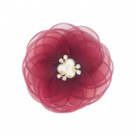 Kamelijos formos sagė Rankų darbo maža gėlė &bdquo;pasidaryk pats&ldquo; Dirbtiniai perlai Kalnų kri&scaron;tolai Gėlė Ženkliukas Apykaklė Batai Krep&scaron;iai Drabužių Priedai geltona