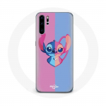 Coque pour Huawei P30 Stitch et angel bleu rose