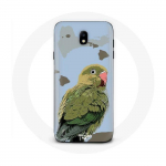 Coque pour samsung galaxy J5 2017 Perruches Oiseaux vert