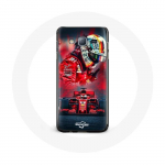 Coque pour Samsung Galaxy J7 Formule 1 Sebastian Vettel Pilote F1 Rouge