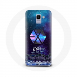 Dėklas, skirtas Samsung Galaxy A6 2018 Exo K-pop grupės logotipui, mes esame viena