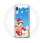 Coque pour Samsung Galaxy A30 Anime One Piece Luffy Le jour de No&euml;l 2023