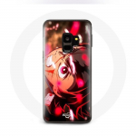 Coque pour Samsung Galaxy S9 Plus Tanjiro Demon Slayer Kimetsu no Yaiba en col&egrave;re