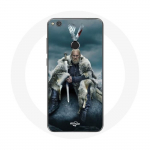 Coque pour Huawei P8 Lite 2017 Vikings S&eacute;rie Saison 6 Ragnar Lothbrok logo V Ep&eacute;e Gris Fond Brouilla