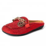 Mados Crystal Bling Mules &Scaron;lepetės Moteri&scaron;ki Batai Moteri&scaron;ki Mules Batai Apvalūs Žemakulniai Eleganti&scaron;ki batai Moteri&scaron;kos &scaron;lepetės Laisvalaikio batai 40