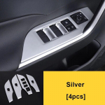Skirta Toyota RAV4 XA50 2022 salono priedams automobilio lango stiklo pakėlimo jungiklio skydelio porankių apdailos apdailos dangteliai A  Silver