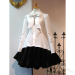 Moteri&scaron;kos senovinės lanko raukinių suknelės gotikinio stiliaus moteri&scaron;kos Lolitos suknelės Eleganti&scaron;kos ilgomis rankovėmis arbatos vakarėlio Cosplay chalatas Renesanso suknelė XL balta