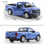 5 colių metalinis automobilis, 2018 m. &bdquo;Ford F150 SVT Raptor&ldquo; pikapo sunkvežimio modeliavimas I&scaron;skirtinis liejimo ir žaislinės transporto priemonės RMZ city 1:36 lydinio modelio dovanos vaikams