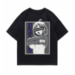 Japonijos animacinių filmų anime Otaku Hentai Senpai grafiniai mar&scaron;kinėliai Madingi Harajuku laisvalaikio trumpomis rankovėmis didelio dydžio mar&scaron;kinėliai moterims 4XL