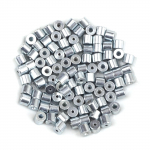 BCR017 100 vienetų automobilio lango pakėliklis prisuktuvo remontas plieninio kabelio vielos lyno galo tvirtinimo kai&scaron;čio stabdymo įvorė kniedė 6,5x5,5/1,7 mm