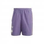 Adidas Originals Trefoil Džiaugsmingi Poliesterio &Scaron;ortai Su Trys Juostelės Logotipo Spaudiniu Vyri&scaron;ki &Scaron;ortai Techninis Violetas IT8188 L gray