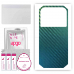 apgo Protective Skin Sticker for the back compatible with Doogee S30, Wrap Film, Foil, Vinyl - Pattern Carbon Chameleon CAKA1