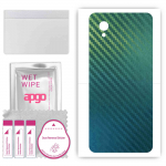 apgo Protective Skin Sticker for the back compatible with Vivo Y91D, Wrap Film, Foil, Vinyl - Pattern Carbon Chameleon CAKA1