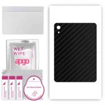 apgo Protective Skin Sticker for the back compatible with Apple iPad 2022, Wrap Film, Foil, Vinyl - Pattern Carbon Black